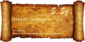 Steier Szabolcs névjegykártya